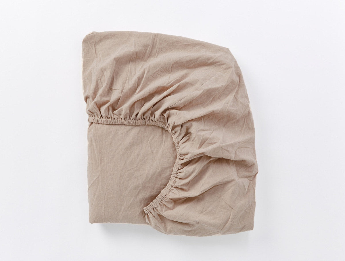 Organic Crinkled Percale™ Fitted Sheet - Renewed