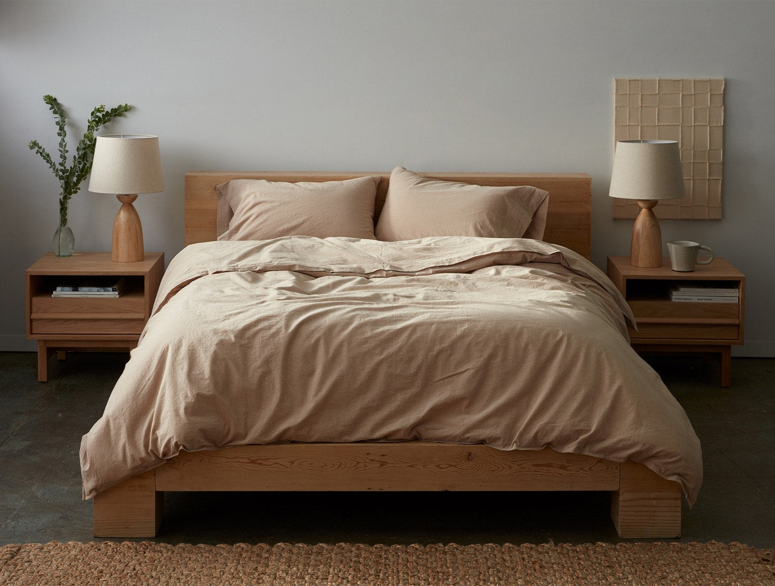 Organic Crinkled Percale Sheet Set