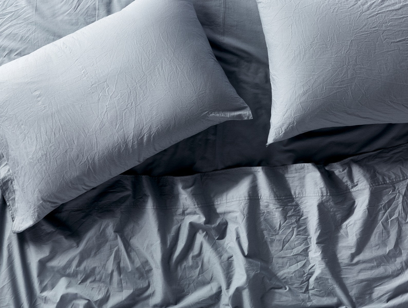 Organic Crinkled Percale™ Fitted Sheet - Renewed