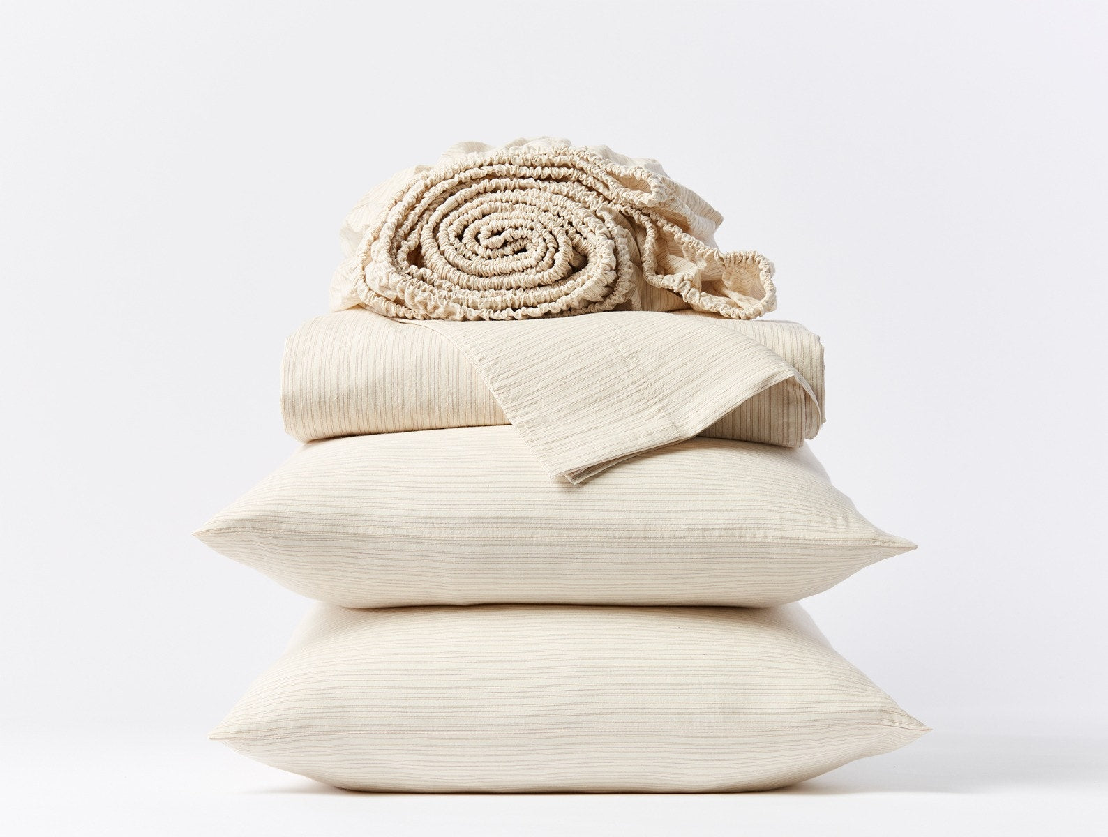Organic Crinkled Percale Sheet Set