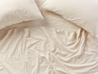 Organic Crinkled Percale Sheet Set