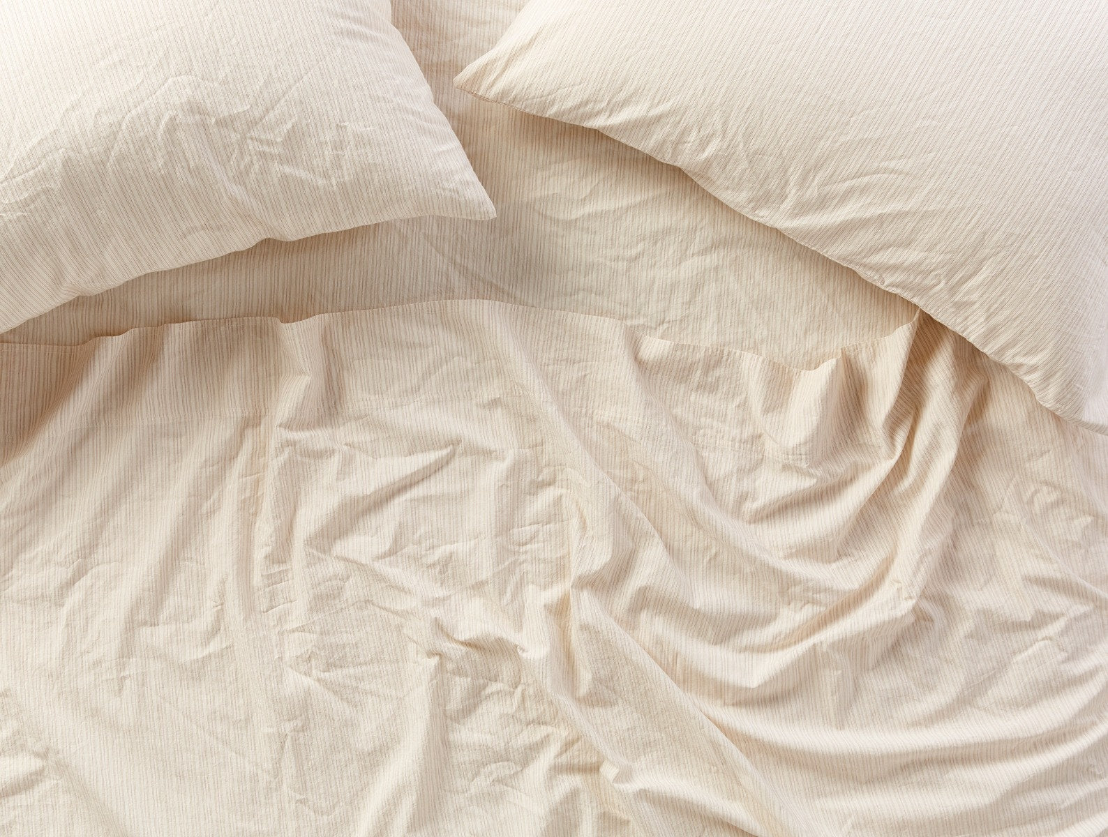 Organic Crinkled Percale Sheet Set