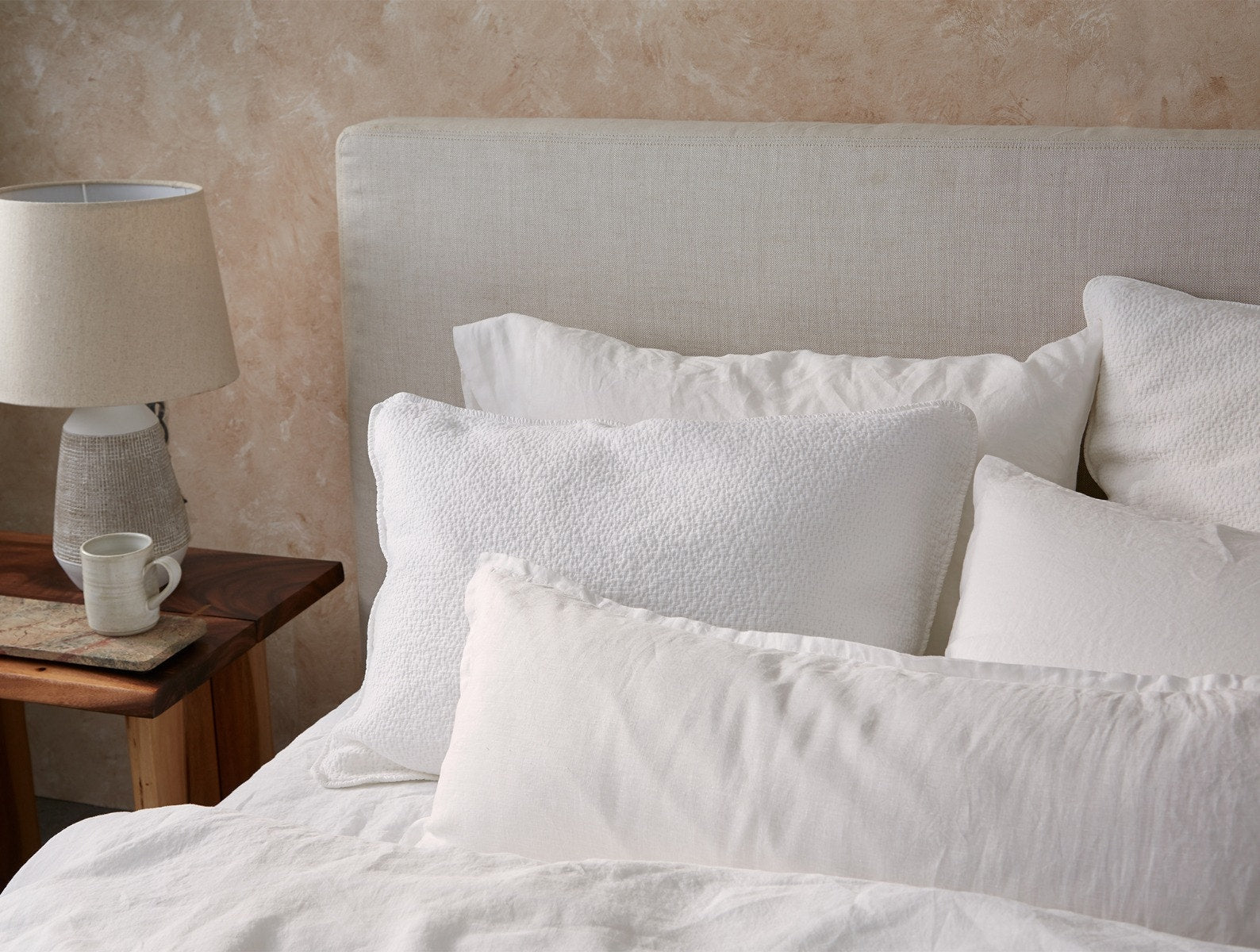 Organic Relaxed Linen Lumbar Pillow Cover 