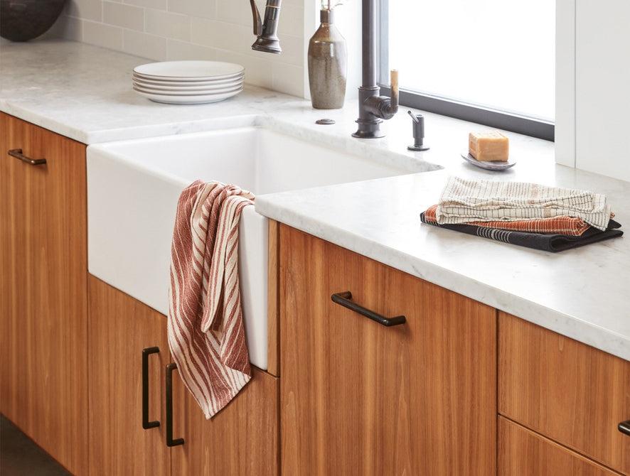 Fillmore Organic Kitchen Towels, Set of 4 | Cinnamon