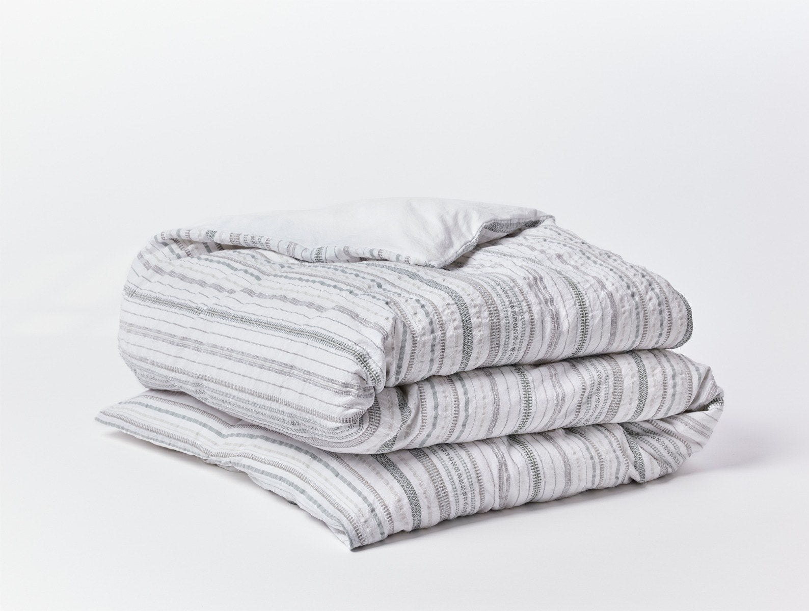 Geo Cove Organic Duvet Cover 