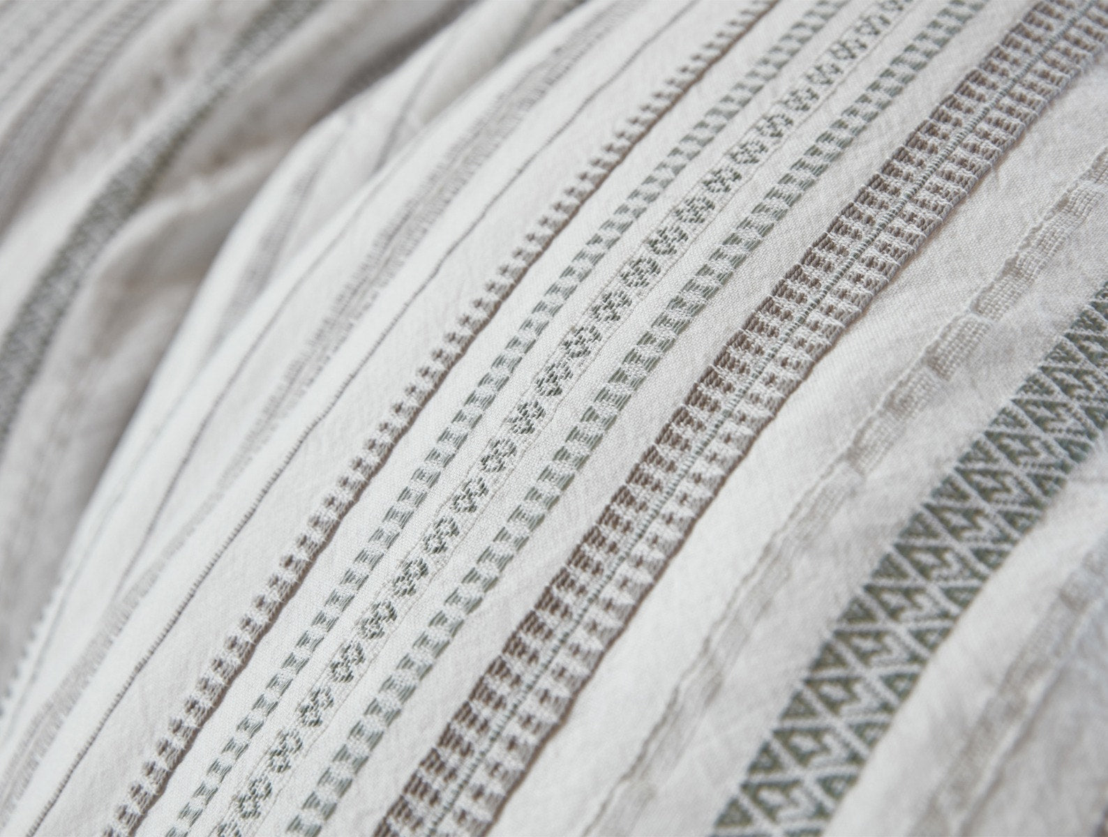 Geo Cove Organic Duvet Cover 