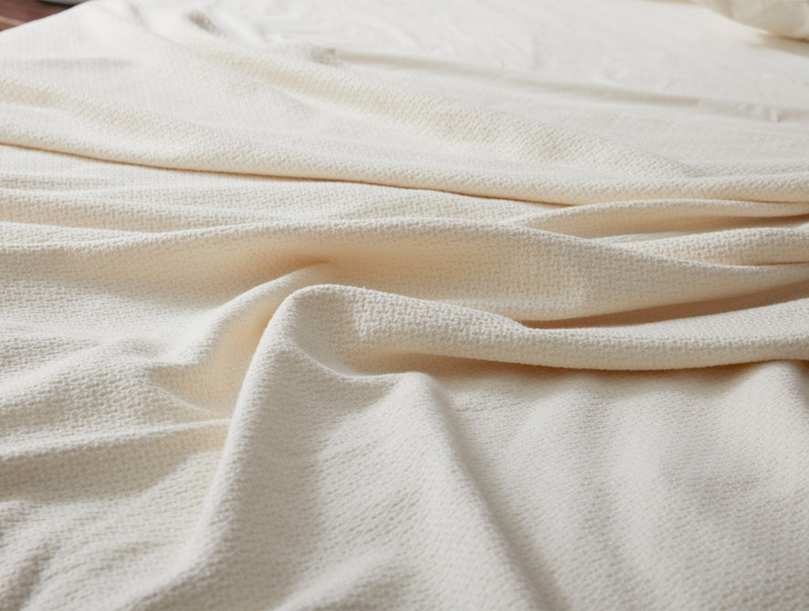 Honeycomb Organic Blanket | Undyed