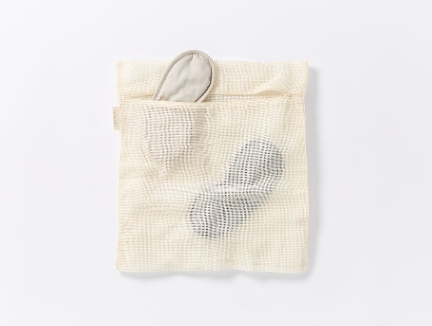 Organic Cotton Mesh Laundry Bag | Undyed