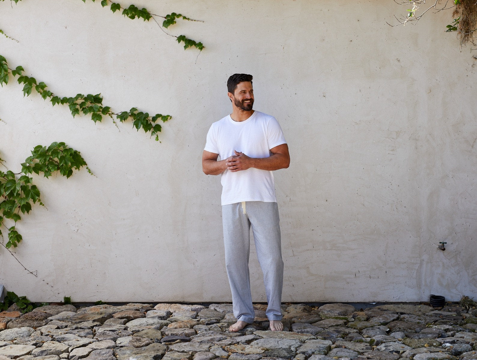 Men's Organic Crinkled Pajama Pants | Marina