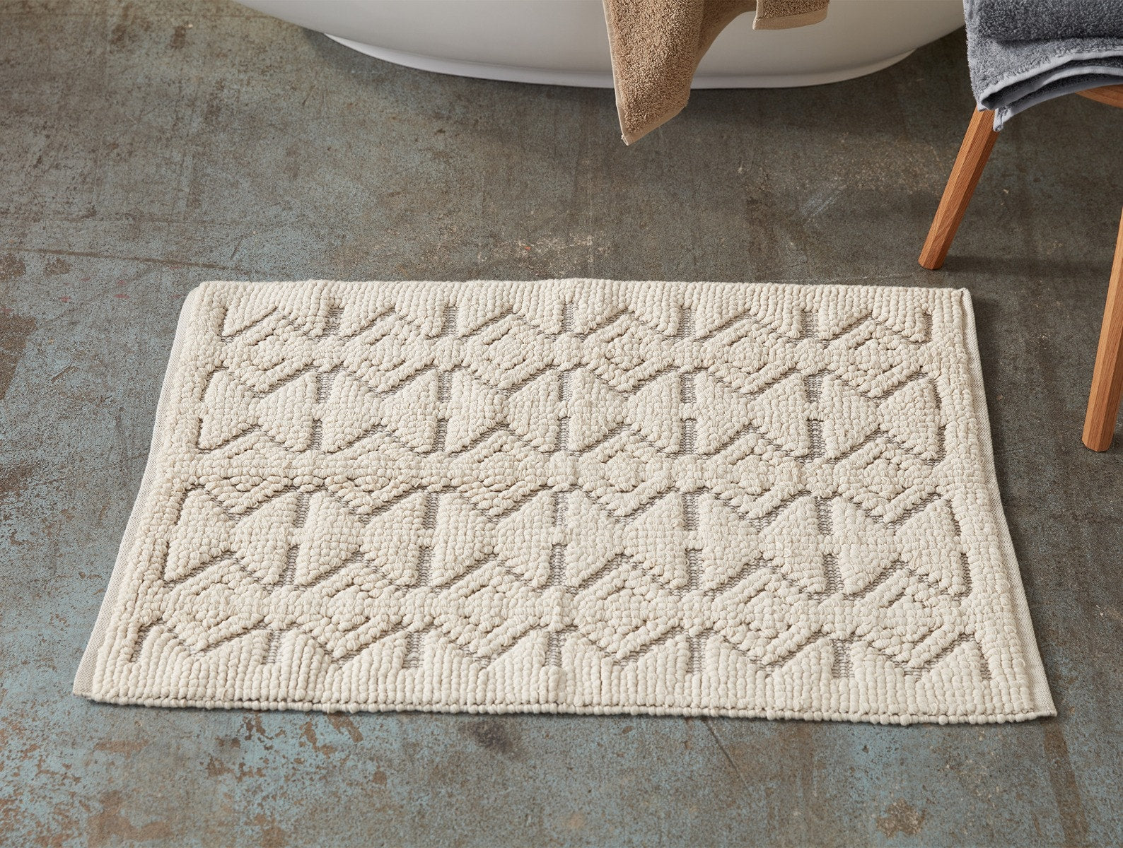 Coyuchi Air Weight Organic Twill Bath Mat - Undyed