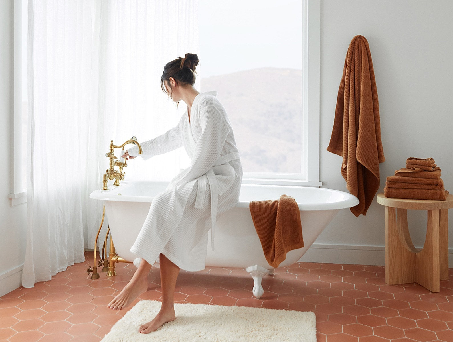 Temescal Terra Organic Bath Towels by Coyuchi