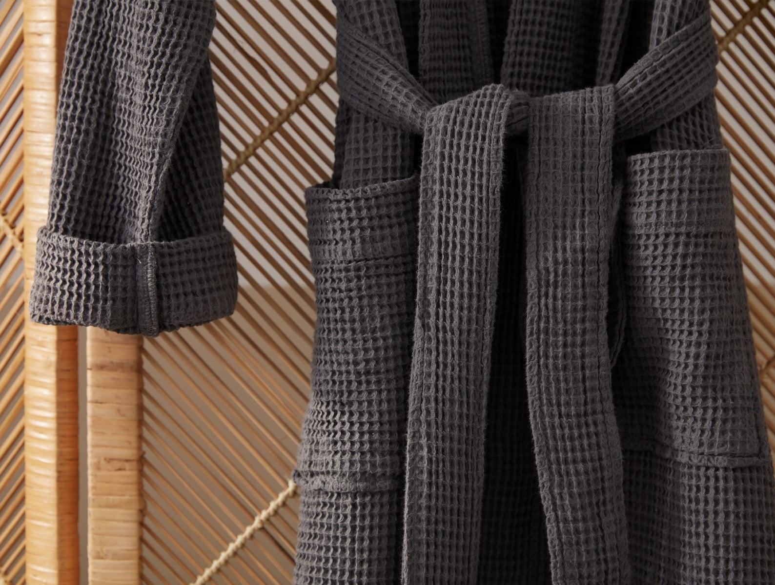 Unisex Organic Waffle Robe - Renewed