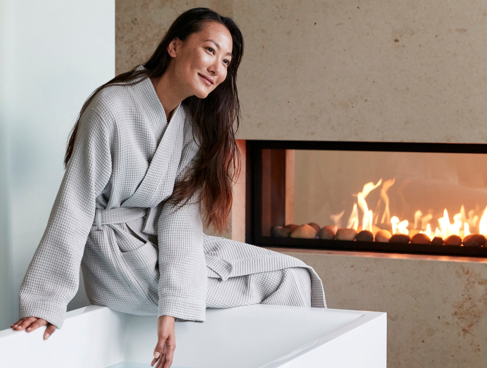 Unisex Organic Waffle Robe - Coyuchi 