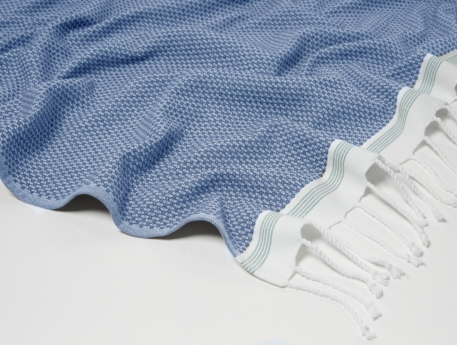 Mediterranean Organic Shower Curtain Coyuchi