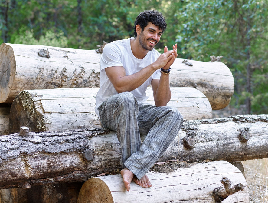 Men’s Organic Knit Short Sleeve Tee | Charcoal Heather