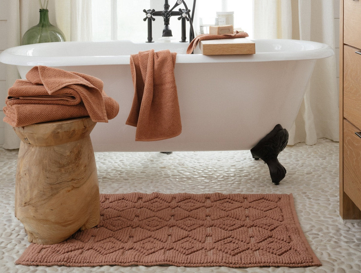 Mosaic Canyon Organic Bath Rug - Renewed