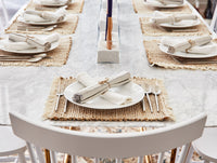 Fringe Stripe Organic Napkins, Set of 4 