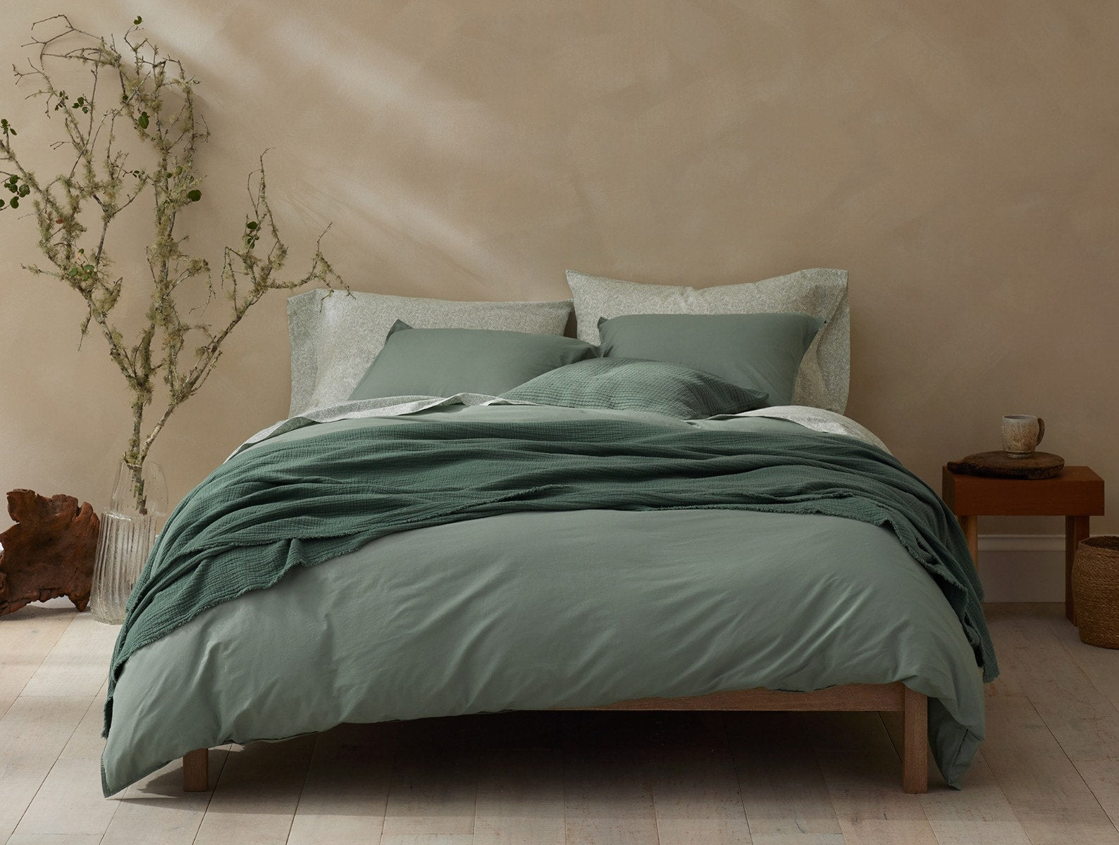 Organic Crinkled Percale™️ Duvet Cover 