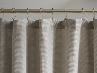 Organic Waffle Shower Curtain