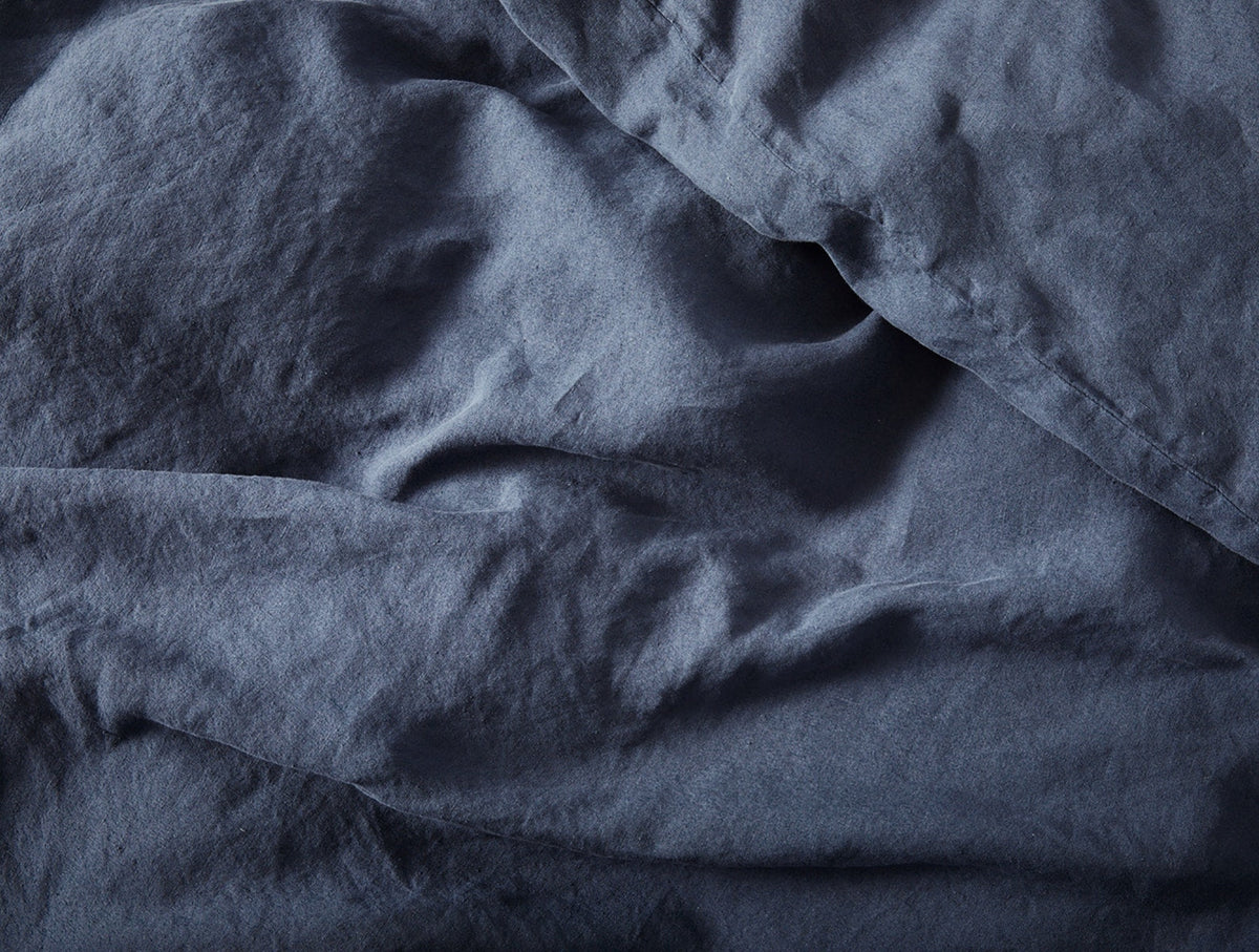 Organic Relaxed Linen Duvet Cover - Renewed