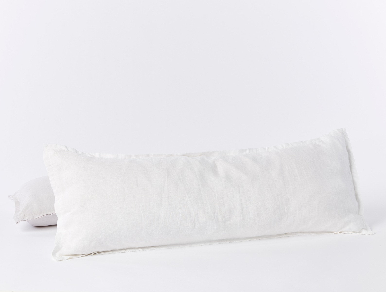 Feather and Down Lumbar Pillow Insert - White, Size 14 x 30, Cotton | The Company Store