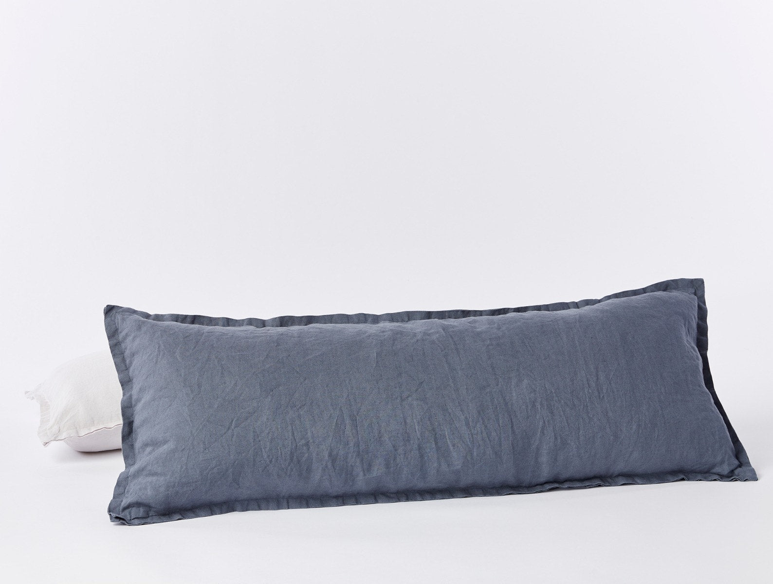 Coyuchi Organic Relaxed Linen Lumbar Pillow Cover Natural Chambray