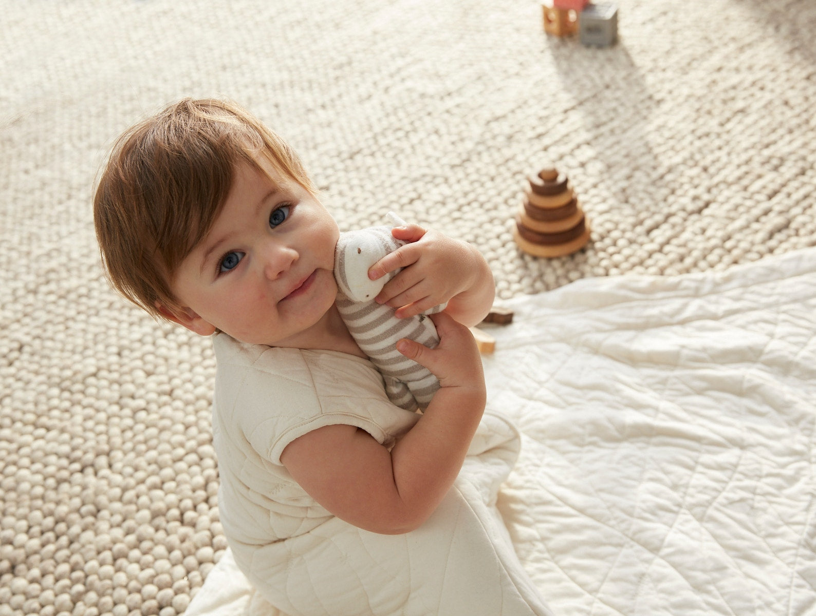 Remi Organic Jersey Quilted Snuggle Sack 