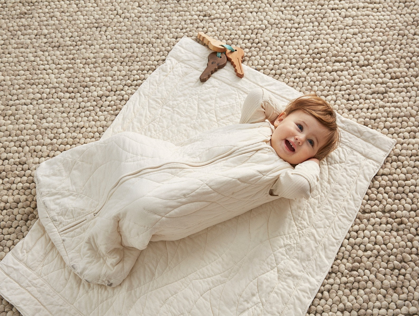 Remi Organic Jersey Quilted Snuggle Sack 