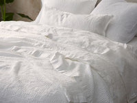 Reyes Organic Waffle Blanket + Shams - Renewed