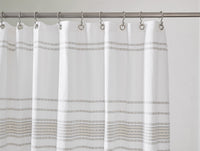 Rippled Stripe Organic Shower Curtain 