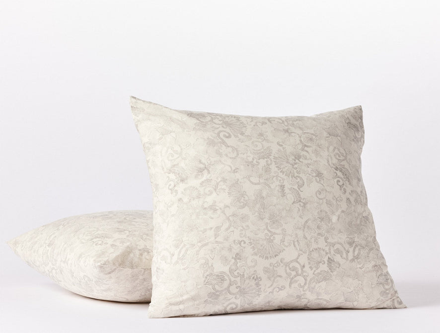 Solana Organic Print Euro Sham | Undyed w/Grays Botanical