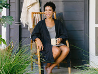 Women's Solstice Organic Short Robe - Renewed