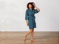 Women's Solstice Organic Short Robe - Renewed