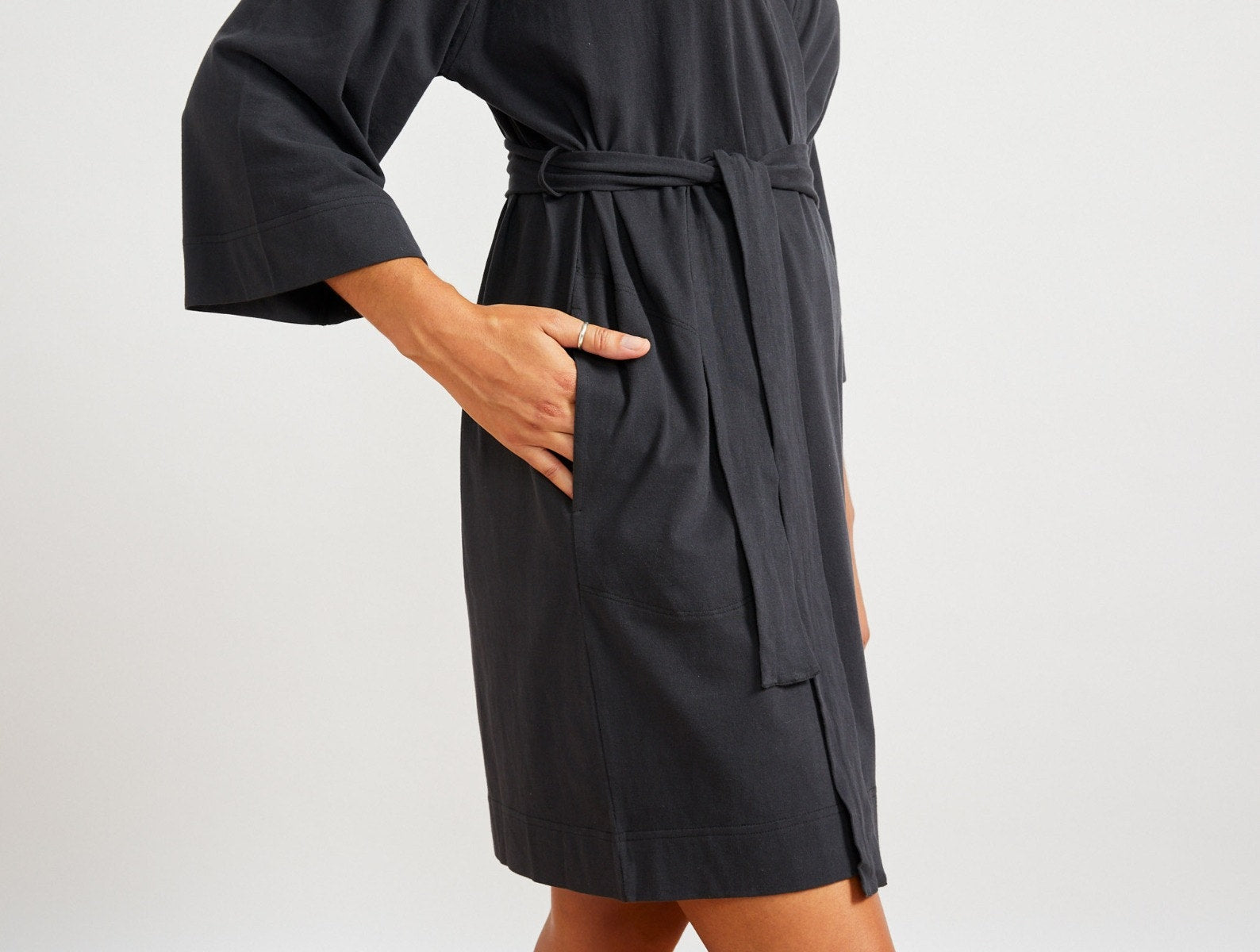 Women's Solstice Organic Short Robe - Renewed