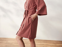 Women's Solstice Organic Short Robe - Renewed