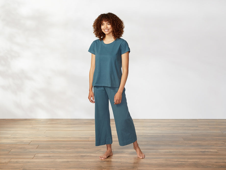 Women’s Solstice Organic Short Sleeve Crew | Aegean