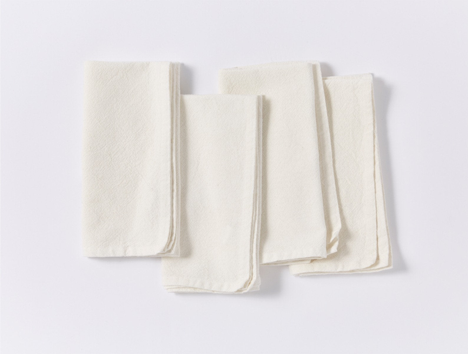 Coyuchi Sonoma Textured Organic Napkin, Set of 4 - Soft White