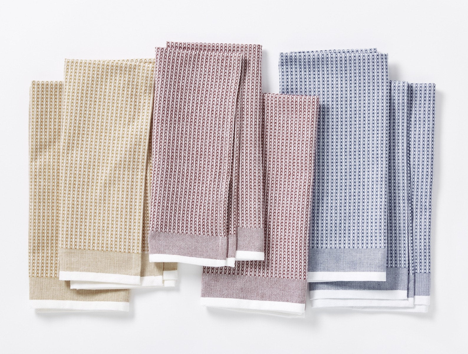 Organic Waffle Kitchen Towels, Set of 6