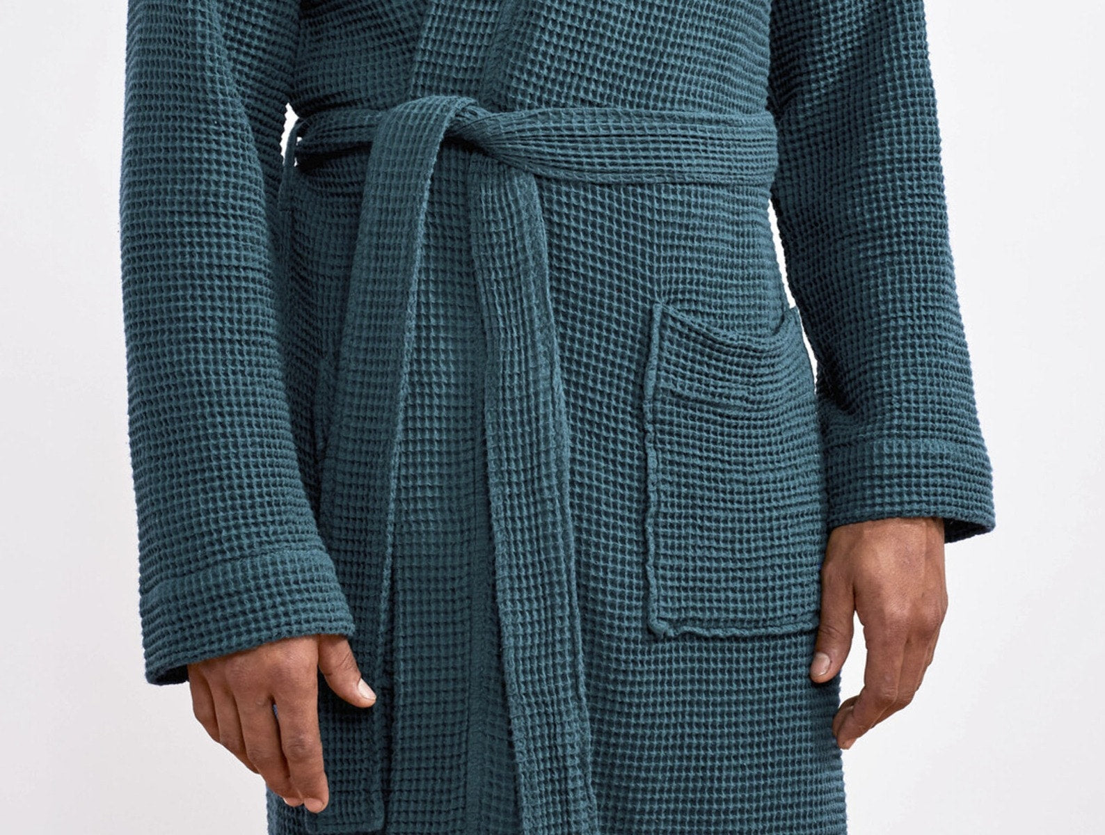 Unisex Organic Waffle Robe 