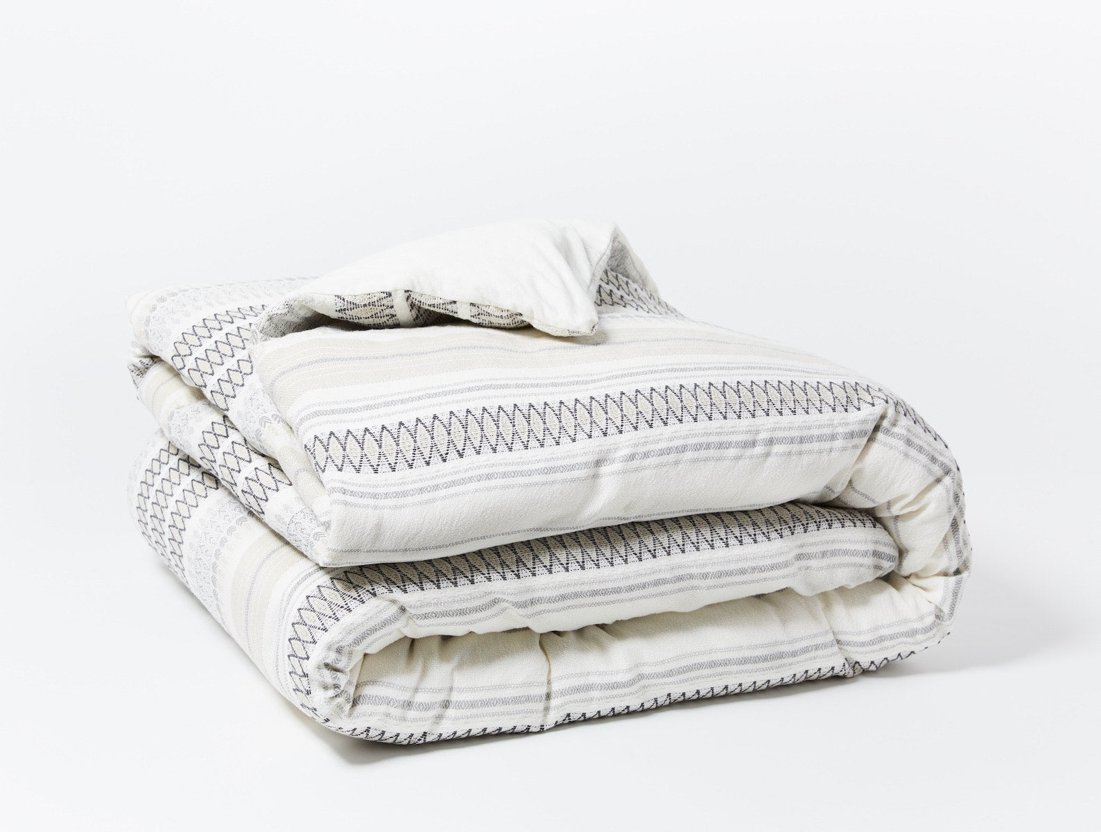 Lost Coast Organic Duvet Cover in Soft White (Full/Queen)