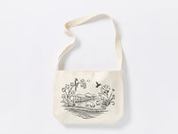 White Buffalo x Coyuchi Organic Crossbody Tote 