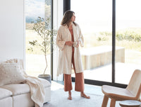Women's Matelassé Organic Robe - Renewed