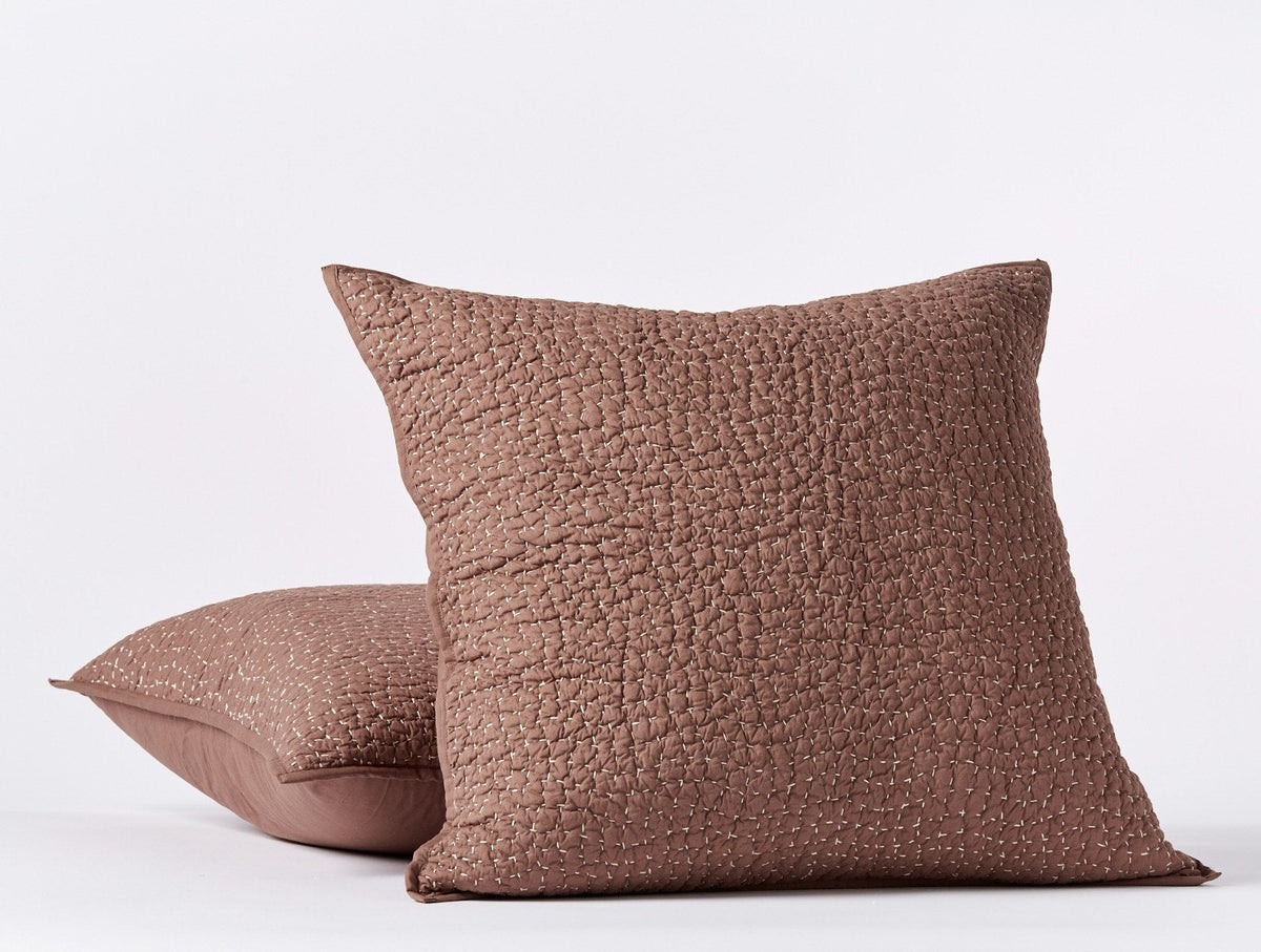 Pebbled Handstitched Organic Sham - Renewed