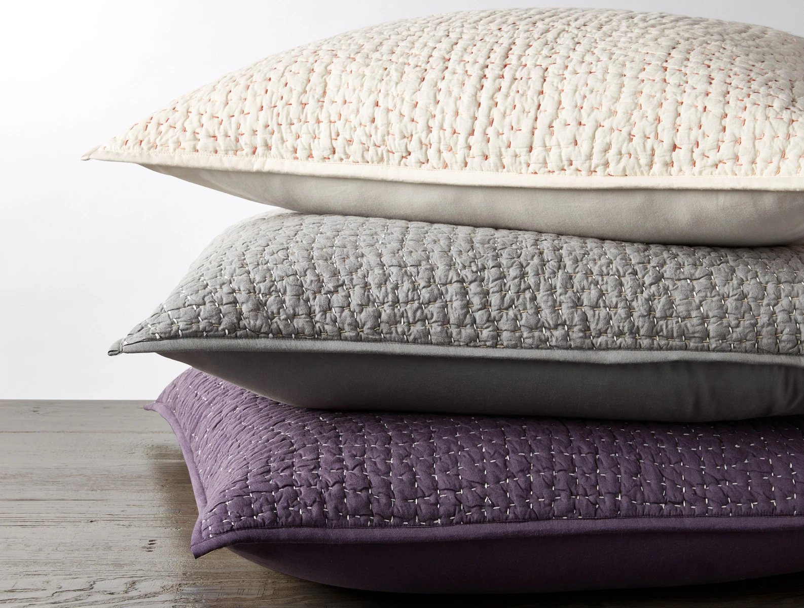 Pebbled Handstitched Organic Sham