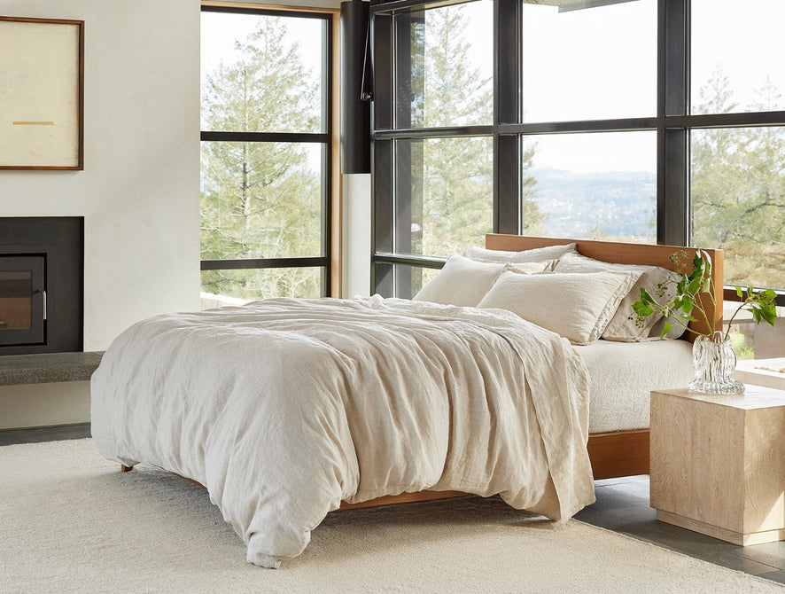 Relaxed Linen Duvet Set | Natural Chambray