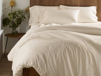 300 Thread Count Organic Sateen Duvet Cover - Renewed
