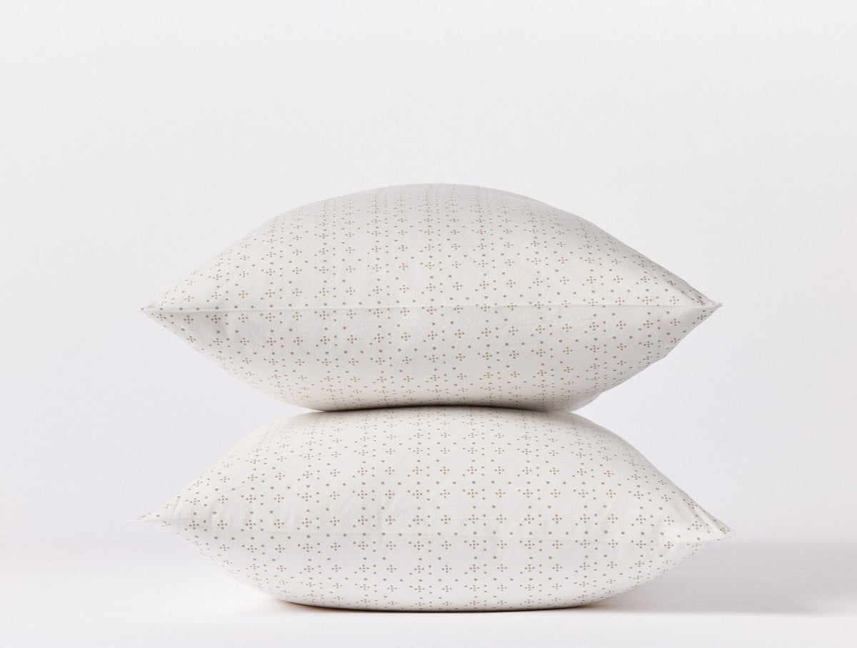 Organic Print Percale Pillowcases - Renewed