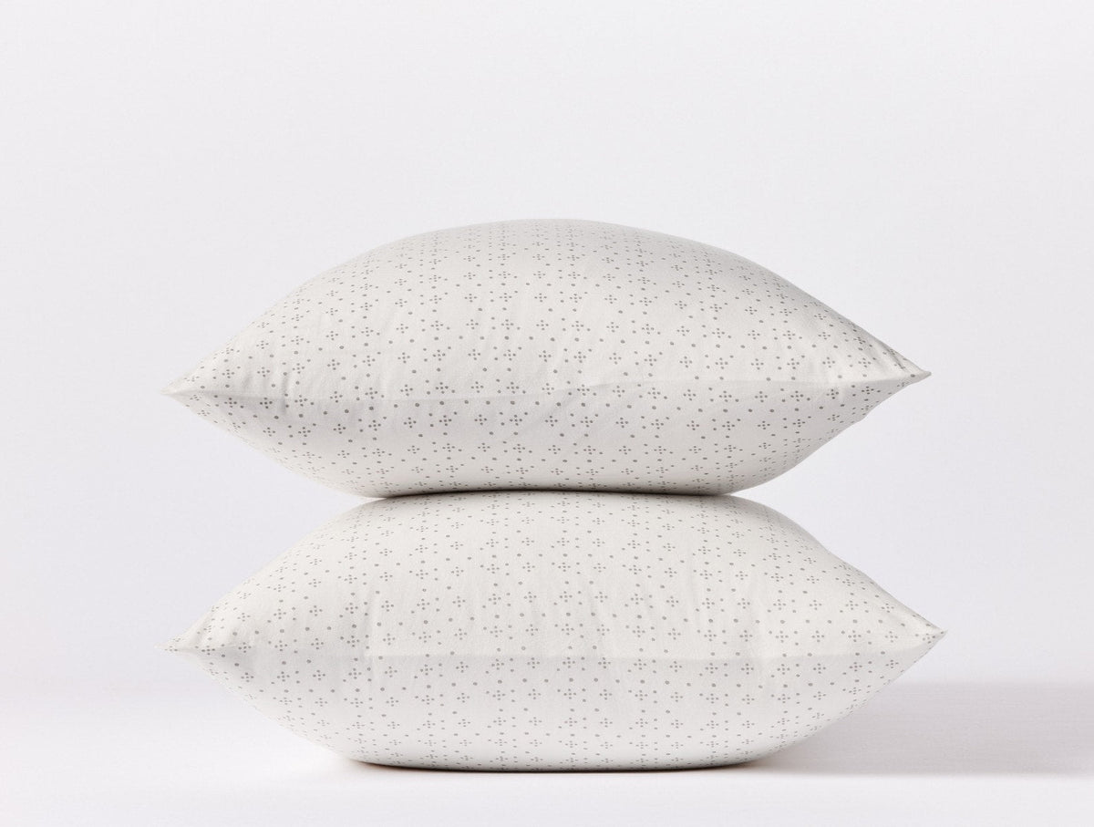 Organic Print Percale Pillowcases - Renewed