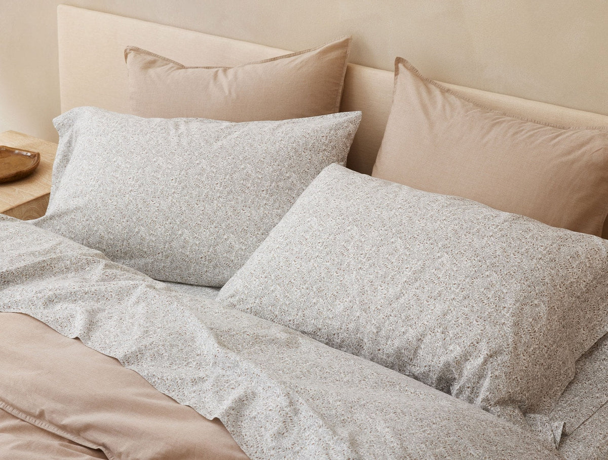 Organic Print Percale Pillowcases - Renewed