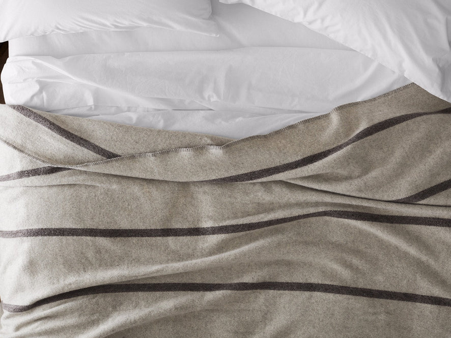 Tahoe Climate Beneficial Wool Blanket | Soft Gray